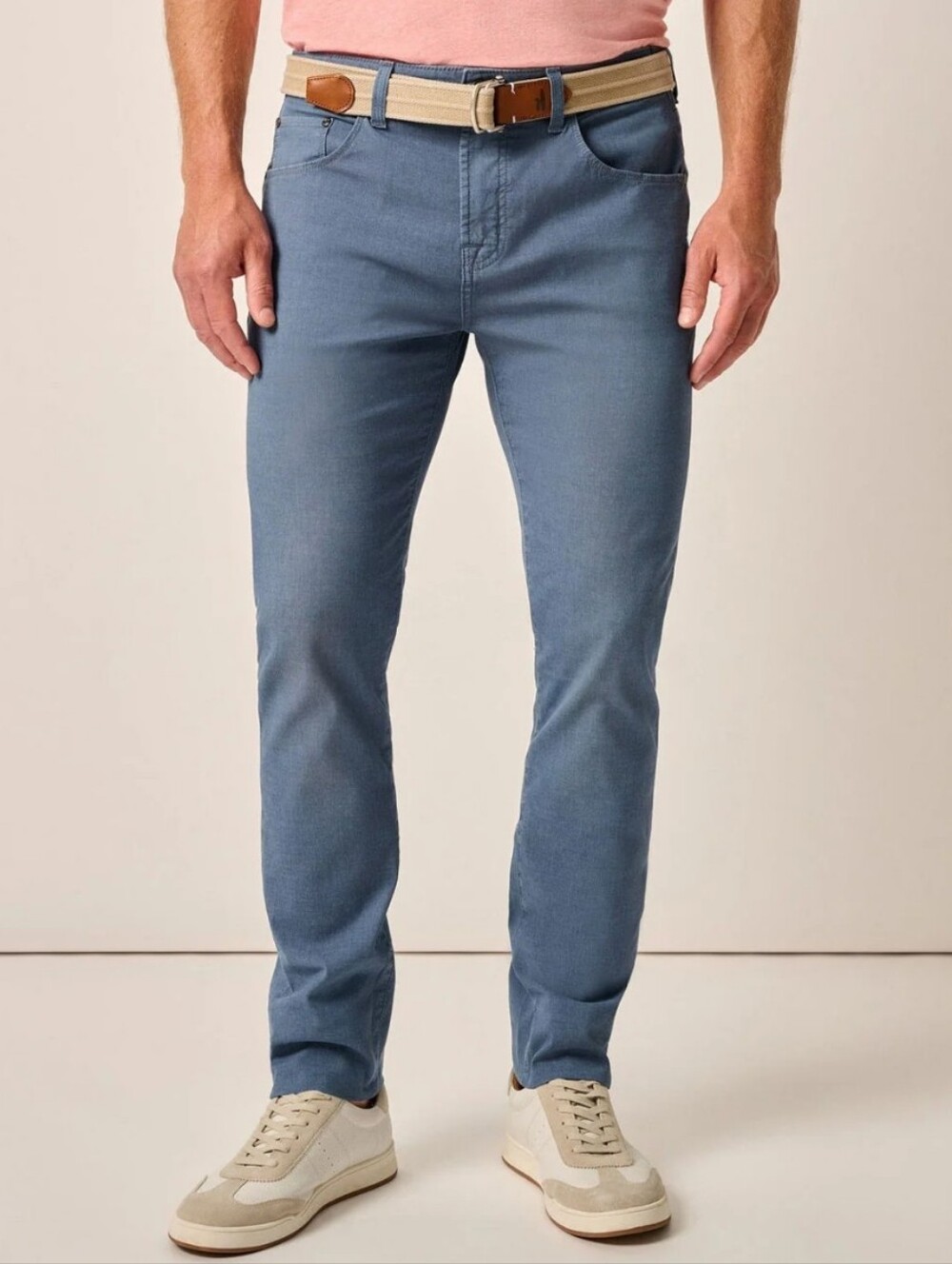 Johnnie-O Atlas Stretch 5-Pocket Pants Lake Blue Men's 36 x 30 Lightweight